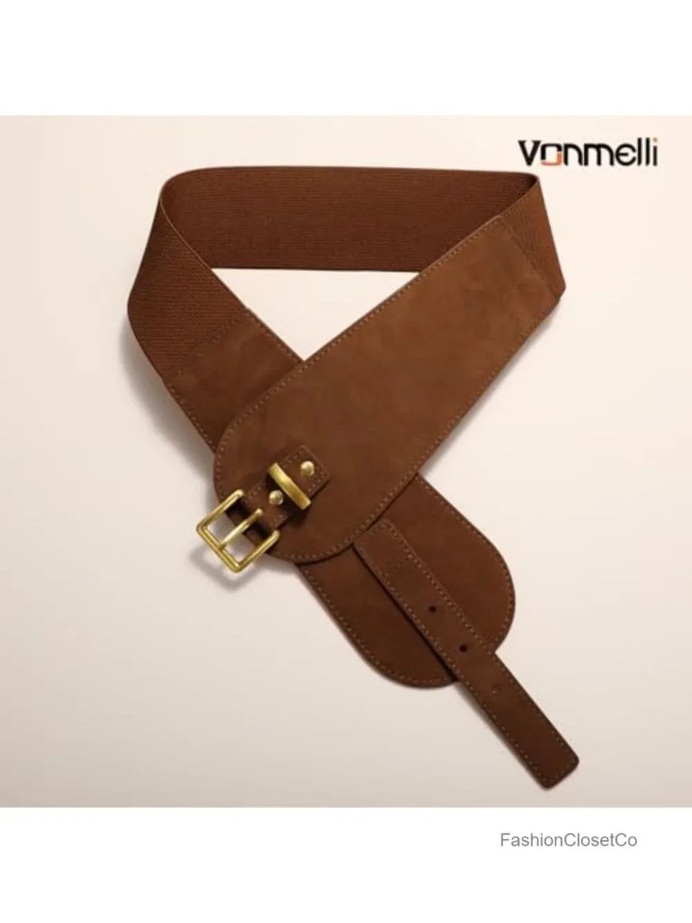 Wide Elastic Suede Belt for Women Dress | 2.36